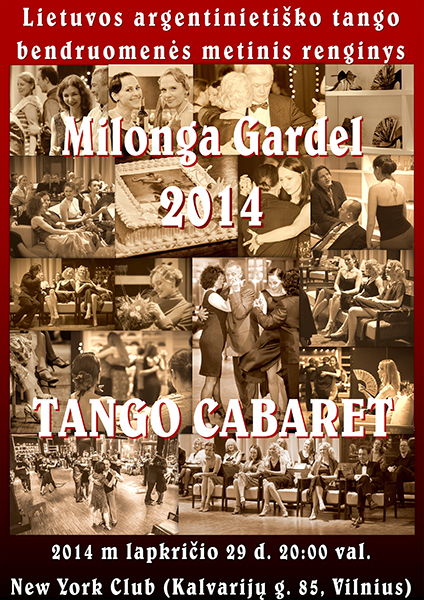 Milonga Gardel 2014 Plakatas WEB