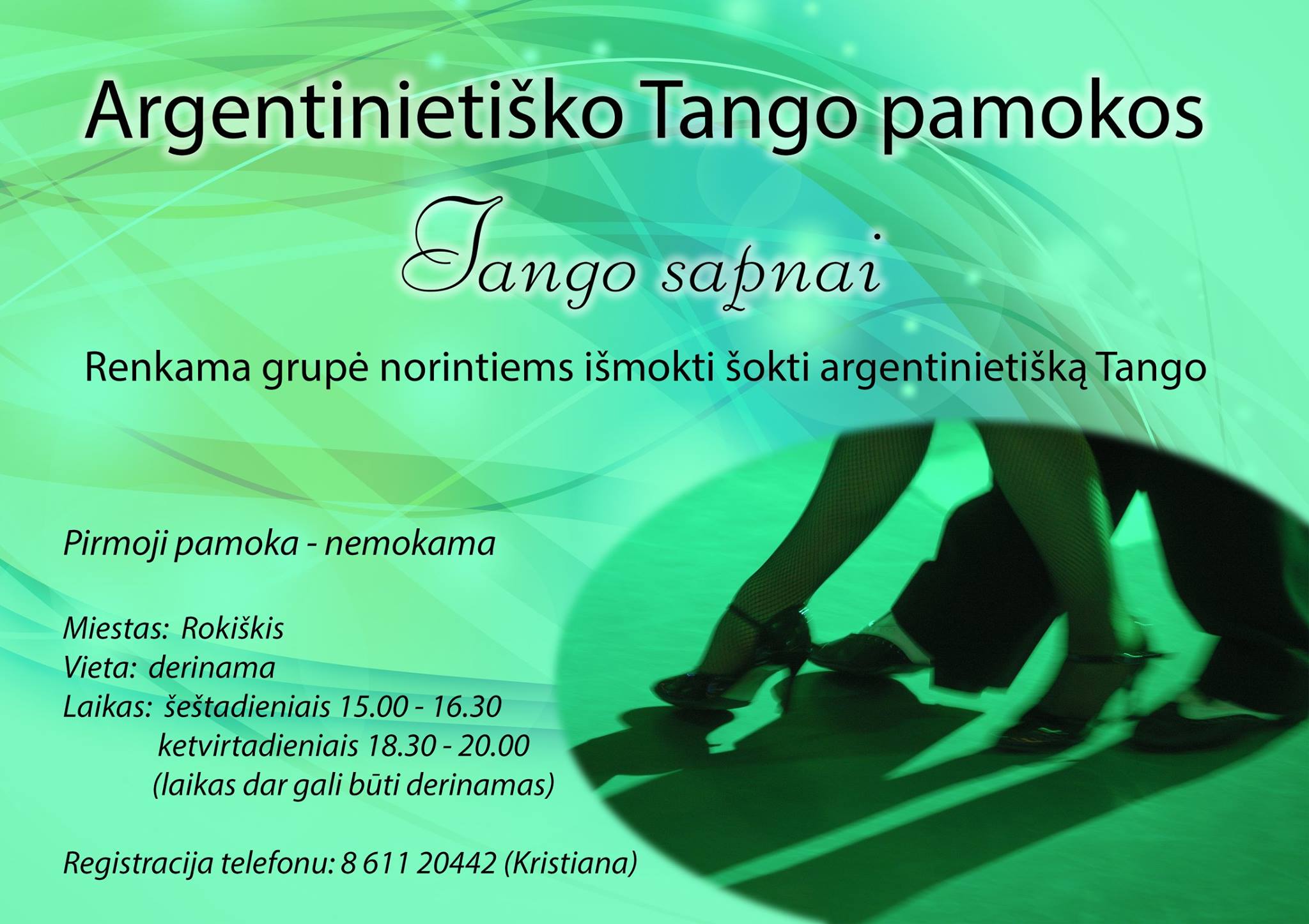 Tango pamokos Rokiskyje 2016-11-26